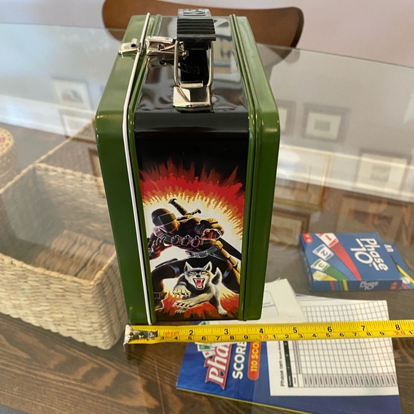 Vintage metal GI Joe lunch box; minor scratches; latch works great. - Picture 2 of 11